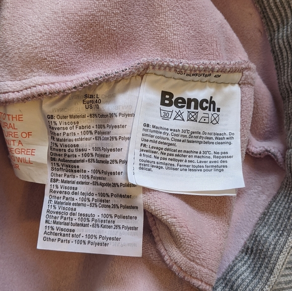 Bench Zip Up Grey Hoodie - Picture 7 of 8